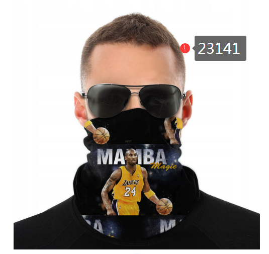 NBA 2021 Los Angeles Lakers #24 kobe bryant 23141 Dust mask with filter->->Sports Accessory